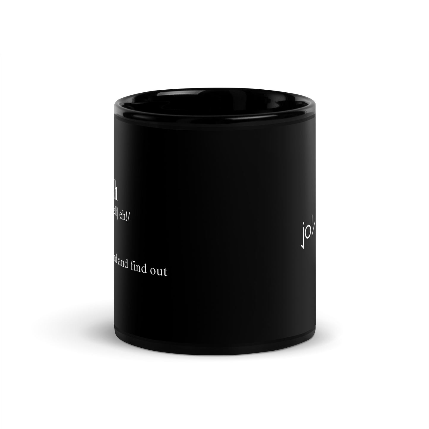 mine eh | definition Black Mug